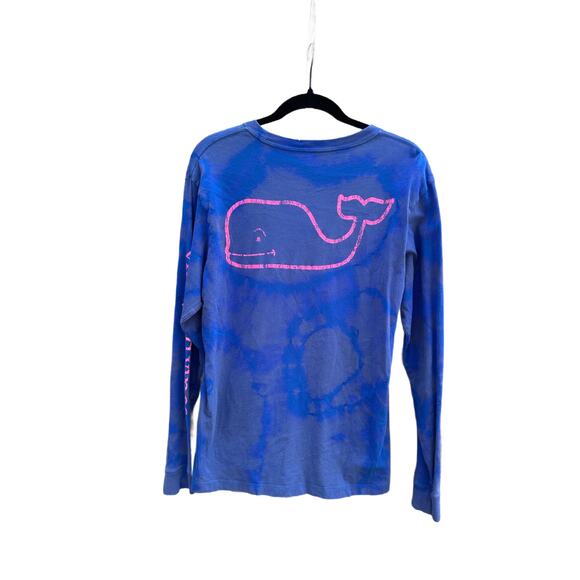 Tie Dye Vineyard Vines Long Sleeve Shirt | Men’s Shirt | Reverse Dye / Ice Dye - Picture 2 of 2